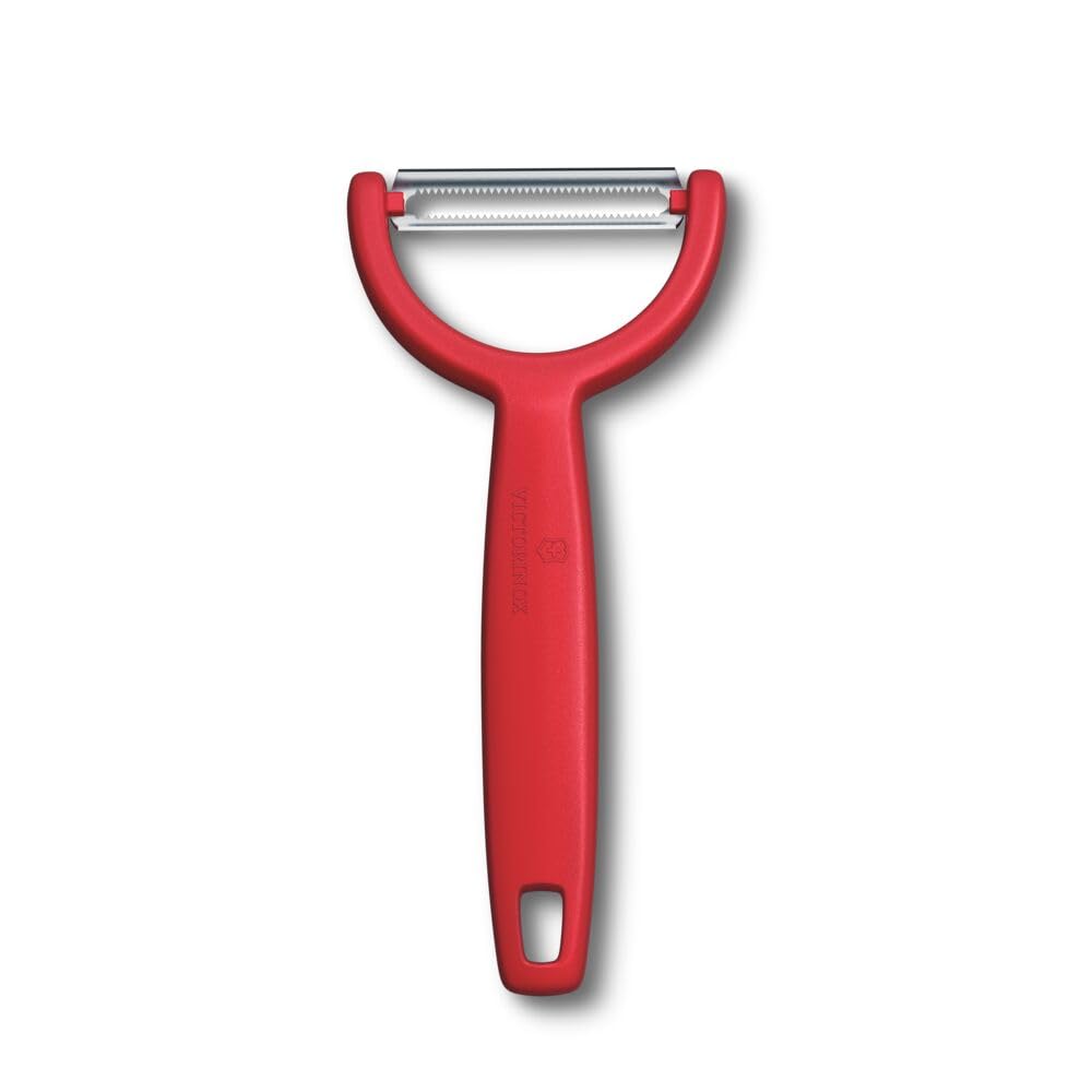 Victorinox Swiss Classic nóż do warzyw i obieraczka, 2-częściowy, bardzo ostre ostrze, do owoców i warzyw, stal nierdzewna, czerwony