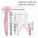 Gifts for Women Manicure Kit for Women Travel Nail Care Kit with Nail Clippers Cuticle Trimmer Cuticle Pusher Glass Nail Files and Buffers Nail Kit Pedicure Manicure Tools Cuticle Care Kit with Case