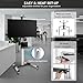 Mount-It! Mobile TV Stand for Flat Screen Televisions, Height Adjustable Rolling TV Cart for 32, 40, 50, 55, 60, 65 and 70 Inch Screens, 110 Pound Capacity