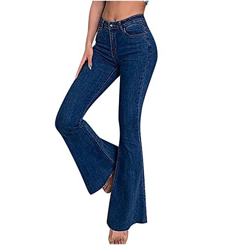 Women's Baggy Ripped Jeans Y2k Retro High Waisted Jeans for Teen Girls 90s Vintage Wide Leg Loose Fit Denim Pants