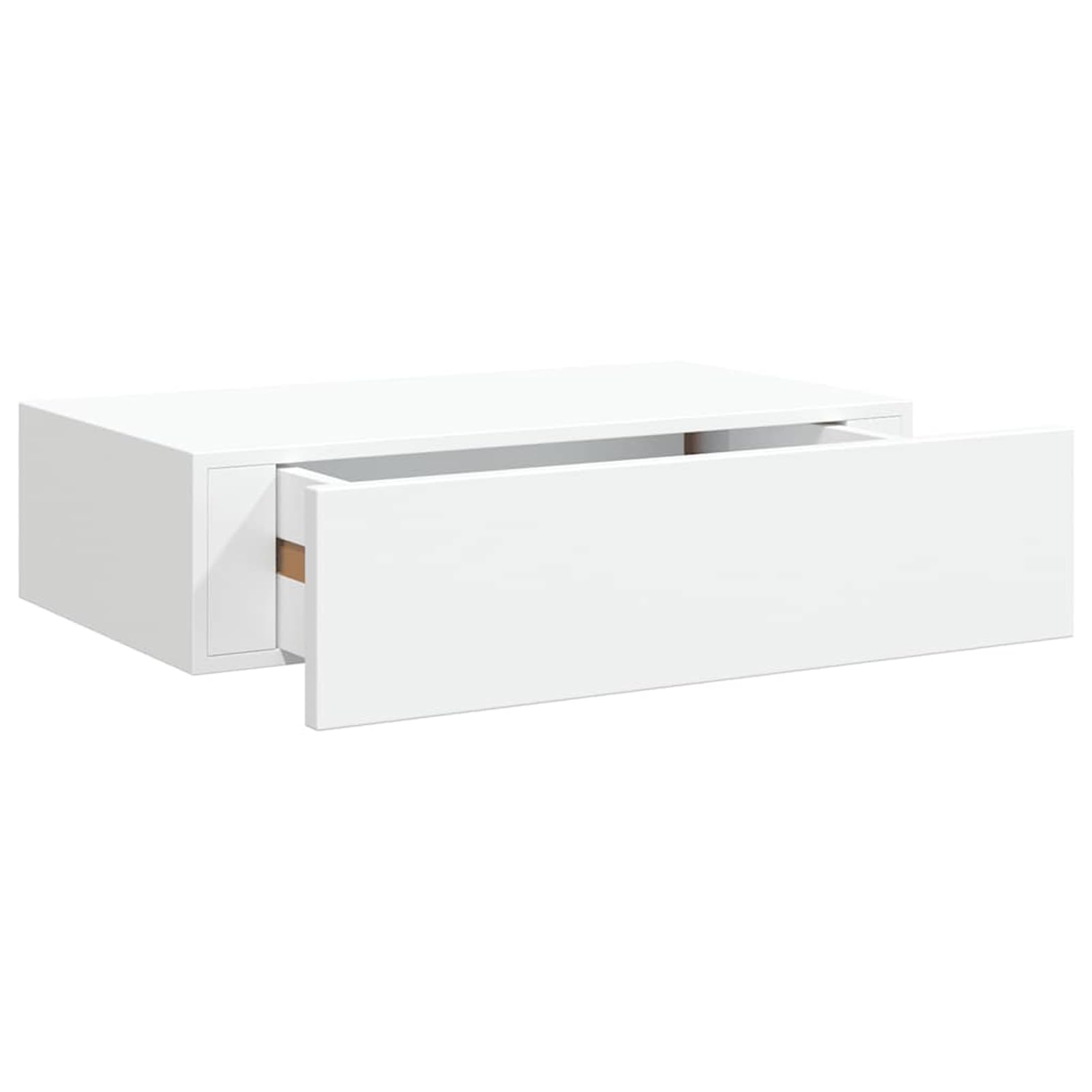Homgoday Schubladenregal Wandregal MDF Metall Weiß 40x23,5x10 cm für Schmuck Uhren Geldbörsen Schlüssel - Kompatibel mit Amazon Cosmo Model330242