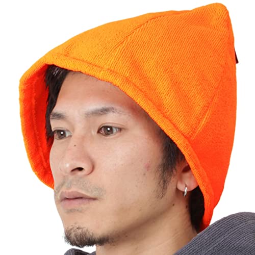 PONTAPES(ポンタペス) サウナハット 全20色 2サイズ タオル生地 丸洗い可能 メンズ レディース PPOH-555 フラッシュオレンジ SMのぼせ防止 テントサウナ 外気浴 男女兼用 サウナグッズ