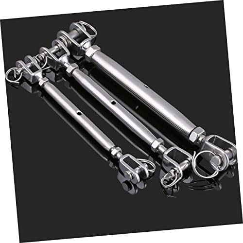 2pcs Tensor de Tornillo de Acero Inoxidable para Cuerda de Alambre Cuerpo Cerrado Tensor de Tensión Quijada y Quijada miniatura 6
