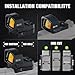 ohhunt RD U4MR Multi-Reticle Red Dot Sight 7075 Aluminum Compatible with RMR Footprint and Picatinny Mount 1X30mm Red Dot Sight Side-Mounted Battery Solar Panel Shake Awake