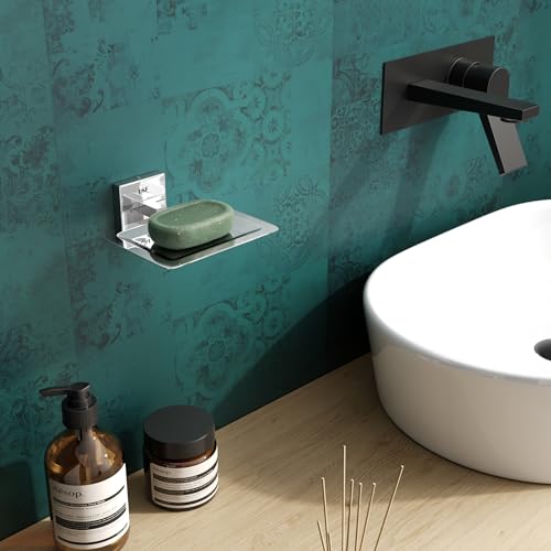Image of USF Bathroom Soap Dish, Stainless Steel Single Soap Holder for Wash Basin & Shower Utility Area, Scratch Resistant Surface, Chrome Finish, 3 Years Warranty, Pack of 1 - Lion
