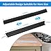 2 PCS Steel Stove Gap Cover, Stainless Kitchen Counter Filler Strip,Easy Retractable Length 13.8