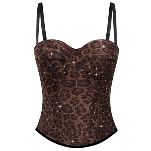 Bustier sans manches imprimé léopard idéal pour vos sorties estivales