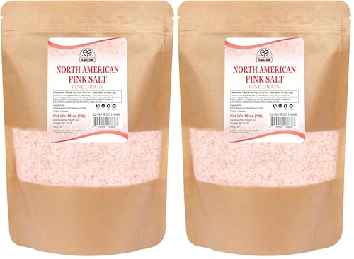 52USA North American Pink Salt, Fine Grain, 1 lb, Rich in Trace Minerals, Kosher, Salt for Grinder Refill, Gluten Free, All Natural Sea Salt, Perfect for Cooking & Seasoning (Pack of 2) image 3