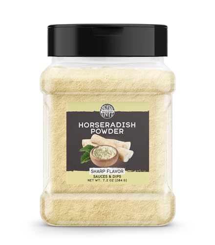 Birch & Meadow Horseradish Powder, 7.2 oz, Spicy & Sharp Flavor, Fine Powder, Dips & Sauces