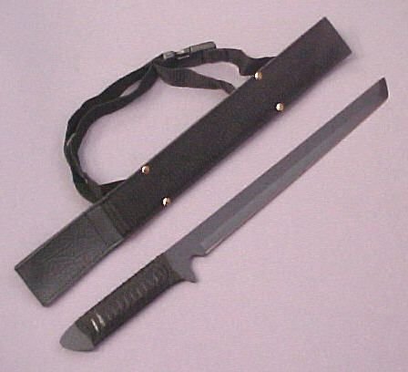Dark Ninja Stealth Sword w/ Backstrap 18"