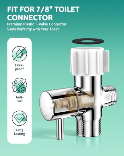 LUFEIDRA Handheld Bidet Sprayer, Adjustable Water Pressure, RV Toilet Use - 3