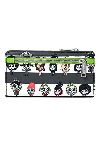 Loungefly Beetlejuice Chibi All Over Print Faux Leather Wallet2