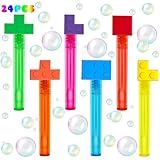 Building Blocks Party Favors,24Pcs Building Blocks Bubble Wands for Kids,Cute Bubble Wand for Birthday Party Supplies,Classroom Prizes Pinata Goodie Bag Stuffers Gifts
