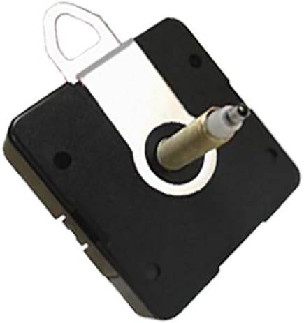 Dhorcas (#03M) Quartz Clock Movement Kit for Replacement, 1/4", 1/2", 3/4" and 1" Threaded Motor and Mix-Match Color Sets of Long 5" Hands (Silver, red, Black 3/4" Thread w/Hanger)
