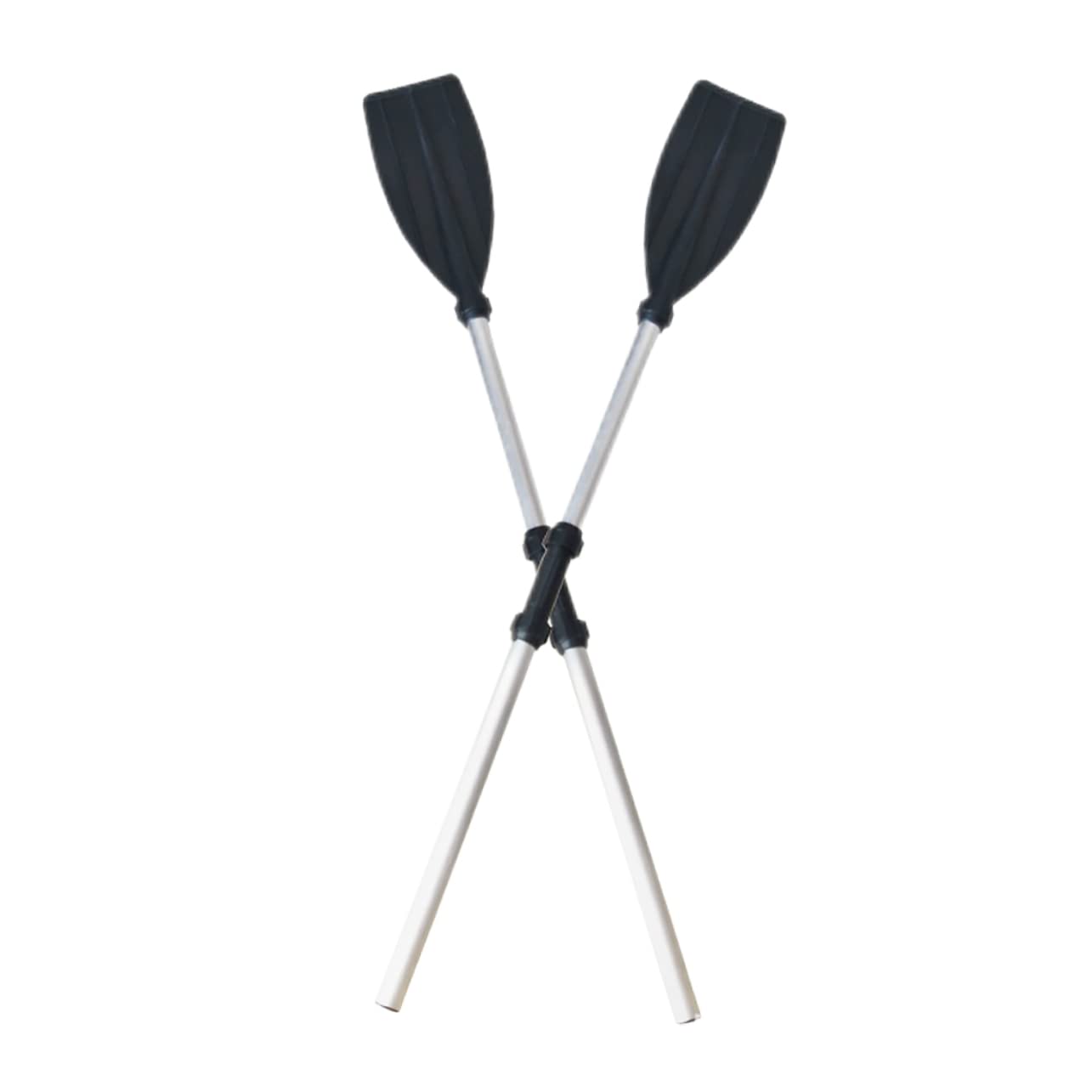 Parliky Boating Supplies 2pcs Aluminum Alloy Canoe Paddles Floating Paddles Ergonomic Grip for Kayaking