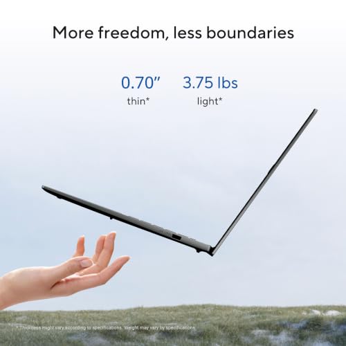 Image of ASUS Vivobook S16 Laptop (2026), 16 inch 16:10 WUXGA Touch Display, Intel Core Ultra 9 386H Processor, Intel Arc Graphics, 32GB RAM, 1TB SSD, WiFi 6, Windows 11 Home, Matte Gray, S3607AA-DS99T