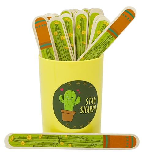 36 Pcs Cactus Flip Sticks with Storage Cup, Flip Name Sticks Counting Sticks Student Grouping Cactus Theme Flip Stick, Classroom Teacher School Supplies by 4E's Novelty