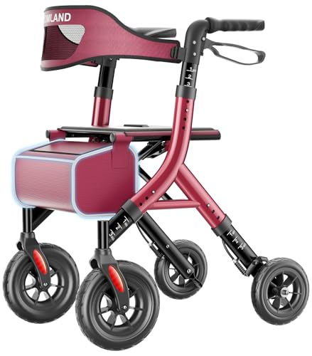 HOMLAND Foldable Rollator Walker