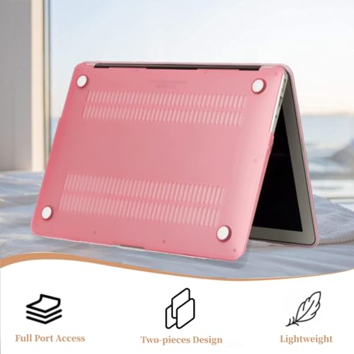 Coque MacBook Pro 15 contre les rayures étui rigide rose modèle A1990 - 5