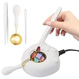 Electric Wax Seal Warmer,Wax Seal Kit with Spoon and Tweezers Great Tool for DIY Wax Seals, Wax Seal Stamp and Melting Wax Seal Sticks Sealing Wax Beads (White)