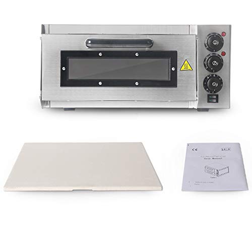 Pizzaofen, Kommerzieller Professioneller Pizza-Elektroofen, Einlagig, Mit Timer, Kann Kuchen/Brot/Pizza Machen(Lieferung Aus Europäischem