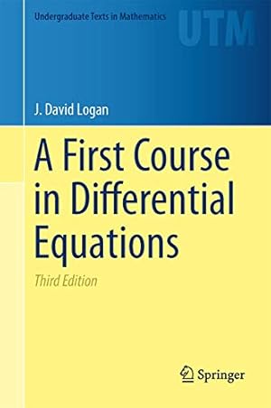 Book cover A First Course in Differential Equations (Undergraduate Texts in Mathematics)