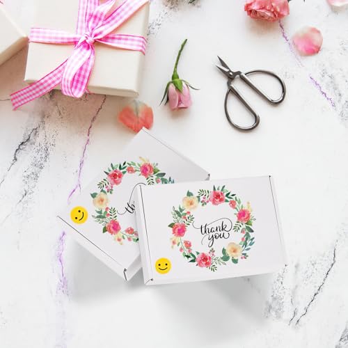 Image of RLAVBL 9x6x2 Shipping Boxes Set of 50, White Corrugated Cardboard Box for Packing, Mailing, Business