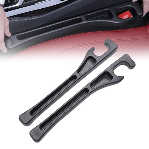 Lalalancer 2PCS No Drop Seat Guard,2025 New Car Seat Side Gap Filler Organizer, Drop Seat Guards for Cars(Black)