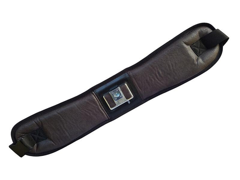 Generisch Steirische Harmonika Akkordeon Hüftgurt Tragesystem Alcantara Dunkelbraun – Ergonomischer Hüftgurt für Harmonika & Akkordeon – Verstellbar, bequem, stabil, hochwertiges Alcantara-Material