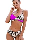 Summer Sexy Bañador dos piezas halter push up Bikini con aros conjunto trajes de baño de playa con recorte floral Trajes de baño para mujeres.