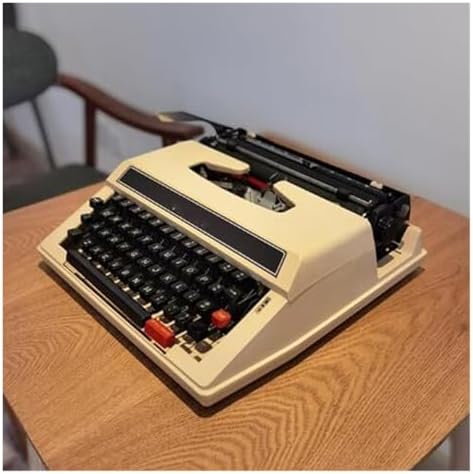 Vintage Portable Typewriter with Twin Spool Black & Red Ribbon - Classic Manual Word Processing Machine for Writers & Collectors