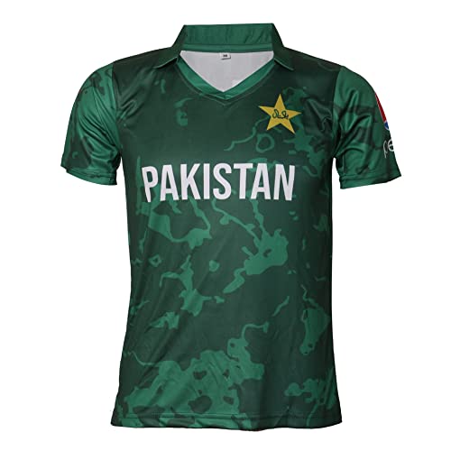 Cricket Jersey World Cup 2021 Supporter T-Shirt Cricket Team Uniform - Pakistan Plain 40