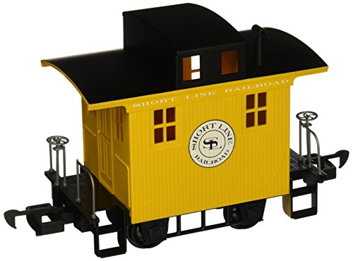 Caboose G-Scale Courte Ligne Bachmann wagon de queue jaune et noir pour modélisme ferroviaire
