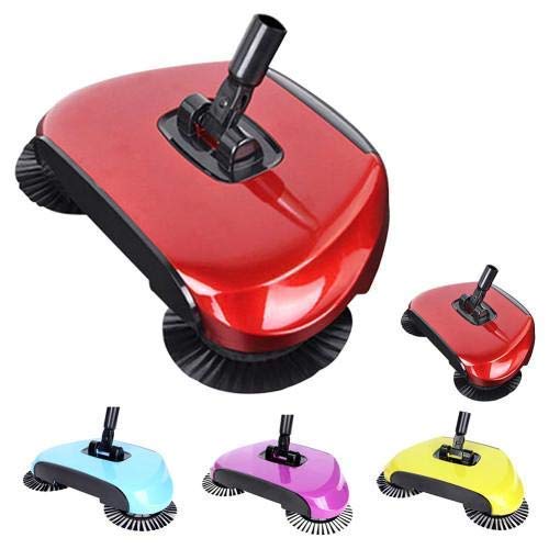 iDigi Sweep Drag All-in-One Household Hand Push Rotating Sweeping Broom, Room and Floor Sweeper Cleaner Dust Mop Set for Home (Multi Color)