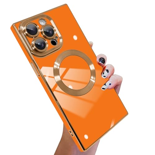 Coque iPhone 14 Pro Max MagSafe orange idéale pour vos sorties et voyages