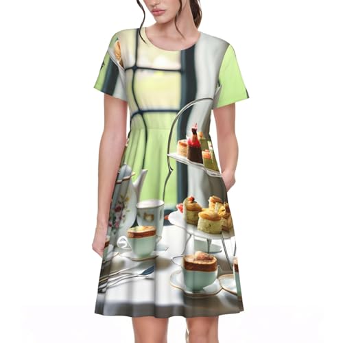 Robe d'été légère manches courtes pour soirées et sorties
