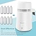 Bonnlo 1.1 Gallon/4L Water Distiller w/BPA-Free Container & All Stainless Steel Interior for Home Use, 750W Countertop Distilled Water Machine Maker Purifier Filter, Distilling Pure Water Maker