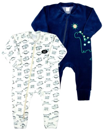 Macacao Bebe Plush Kit 2 Macacão Plush Menino Ziper Sem Pés - Natural P Macacao Bebe Plush Kit 2 Macacão Plush Menino Ziper Sem Pés - Natural P