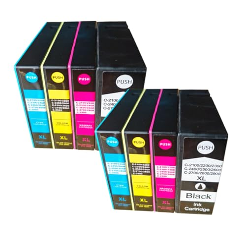 Cartouche PGI2400 XL compatible Canon MB5180 pack de 8 pour impression grand volume