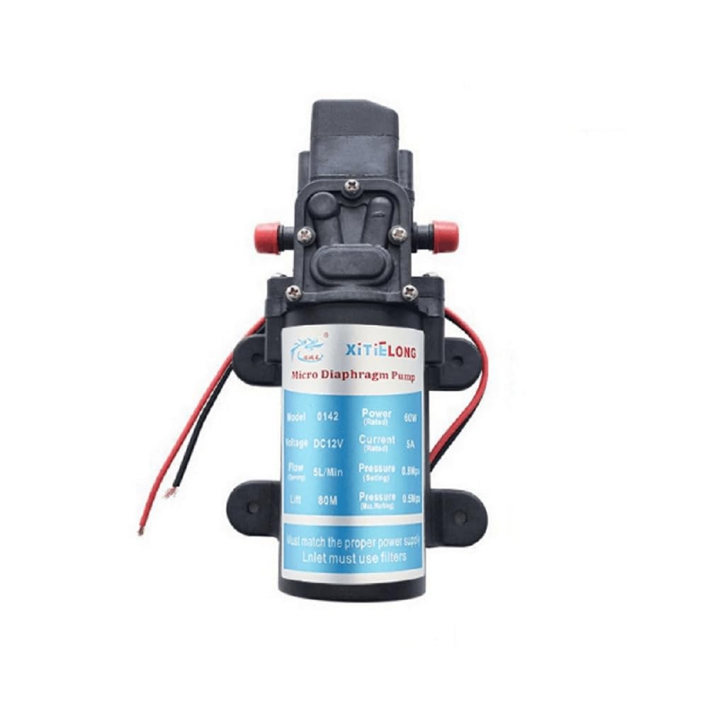 MASUNN DC 12V 60W 5L/Min Moteur Haute Pression Micro Diaphragme Eau Auto-Amorçage Pompe Title