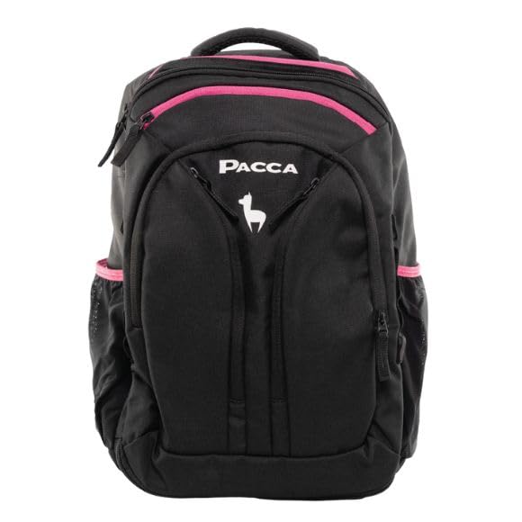 Pacca Light Carry On Backpack for Airplanes 25L Suitcase Backpack TSA Approved Personal Item Bag for Airlines (Black/Pink)