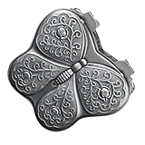 Veemoon Caja de Joyería Vintage Forma, Joyero de Aleación Compacto para Anillos y Pendientes, Estuche Decorativo para Almacenamiento y Obsequio en Hogar