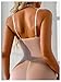SOLY HUX Women's Lace Trim Lingerie Sets Sleeveless Bodycon Chemise Mini Slip Dress with Thongs Nightwear Pure Apricot Medium