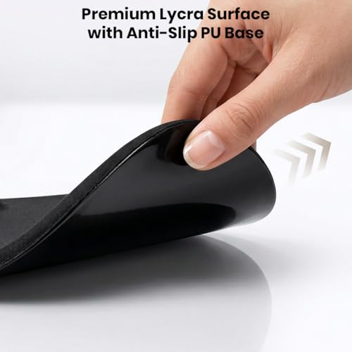 Image of Mouse Pad Wrist Support with Massage Design, Ergonomic Mouse Mat, Memory Foam, Anti-Slip PU Base, Cushion Mousepad Wrist Rest Pain Relief for Laptop, Computer, Gaming Mouse Pads (12x8inch)