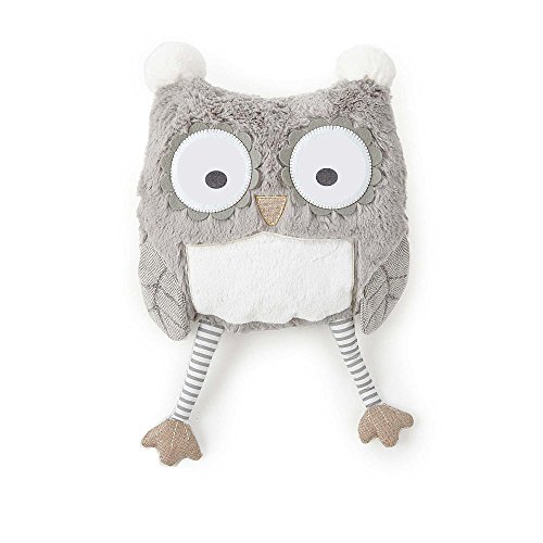 Levtex Baby - Night Owl Stuffed Toy - Plush Owl - Grey, Tan and Cream - Nursery Accessories