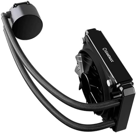 GameMax Ice Chill 120mm ARGB AIO Water Cooling System, Infinty Mirror Design, 1 x 120mm ARGB Fan, ASUS Aura Sync, AMD & Intel Compatible, Advanced Liquid Cooling | Black