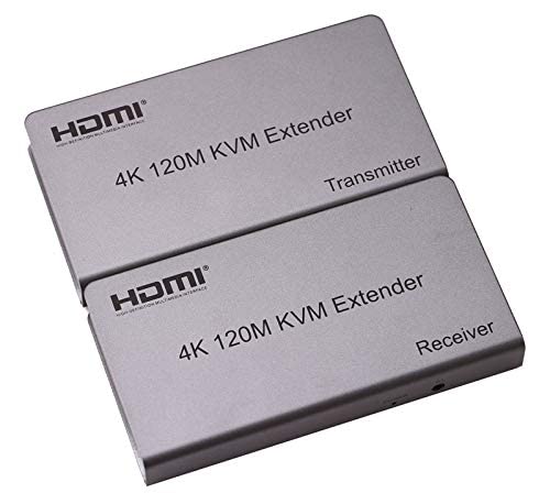 RUHZA 4K 120M HDMI KVM Extender Transmitter Receiver Over Cat5/5e/Cat6 Rj45 Ethernet Cable Support USB Mouse Keyboard Touch Screen.(PACK OF1) (B0CJLXLT4H) Amazon Price History, Amazon Price Tracker
