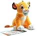 Simba Le Roi Lion Jouets en Peluche, Mignon Simba Assis Haute poupée en Peluche Douce, Cadeaux pour Enfants 26 cm