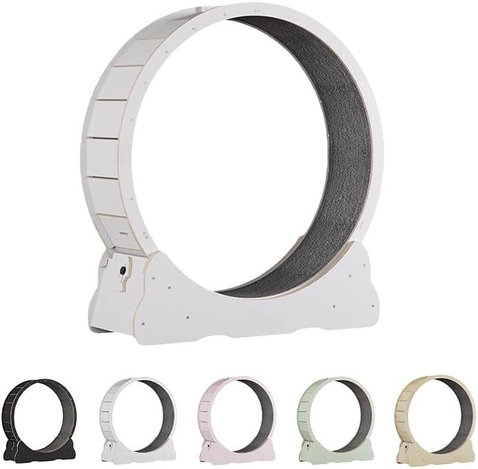 LIVIA猫の車輪 キャットホイール 小/中/大型猫 ルームランナー 回し車 猫爪とぎ ロック装置内蔵 TPE静音低ノイズローラー