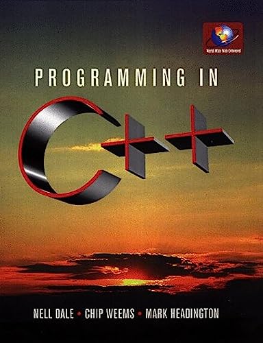 Programming in C++: . (Jones and Bartlett Series in Computer Science)